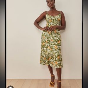 Reformation Embry Dress - Orange Grove NWT